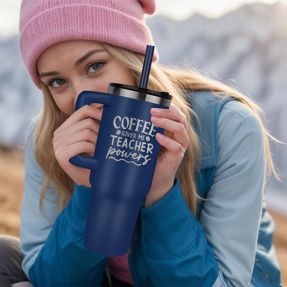 Teacher Powers - 40oz Tumbler