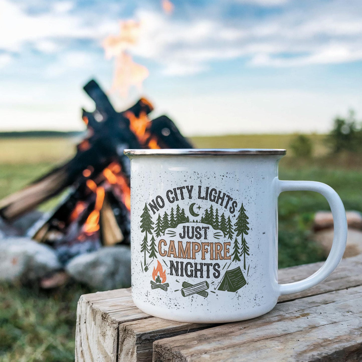 Just Campfire Nights - Stainless Steel mug