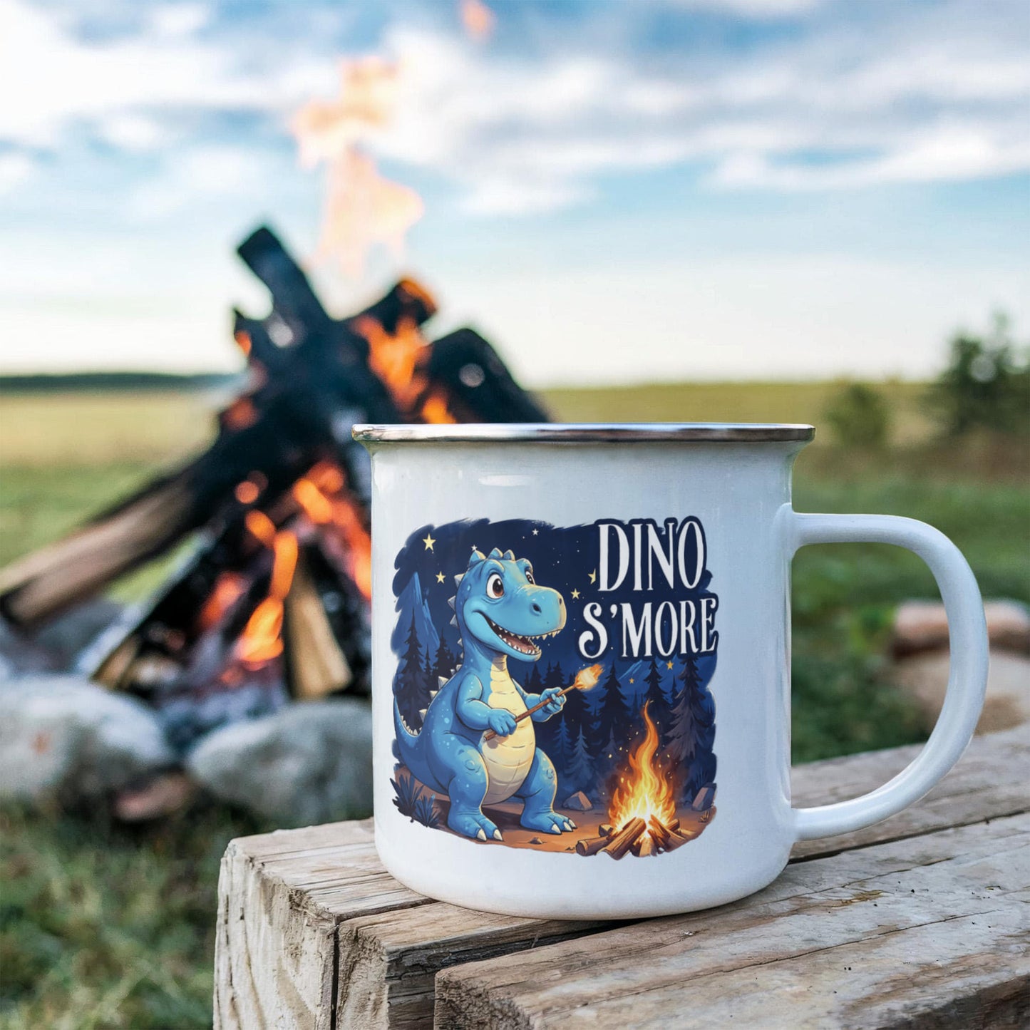 Dino S'more - Stainless Steel Mug